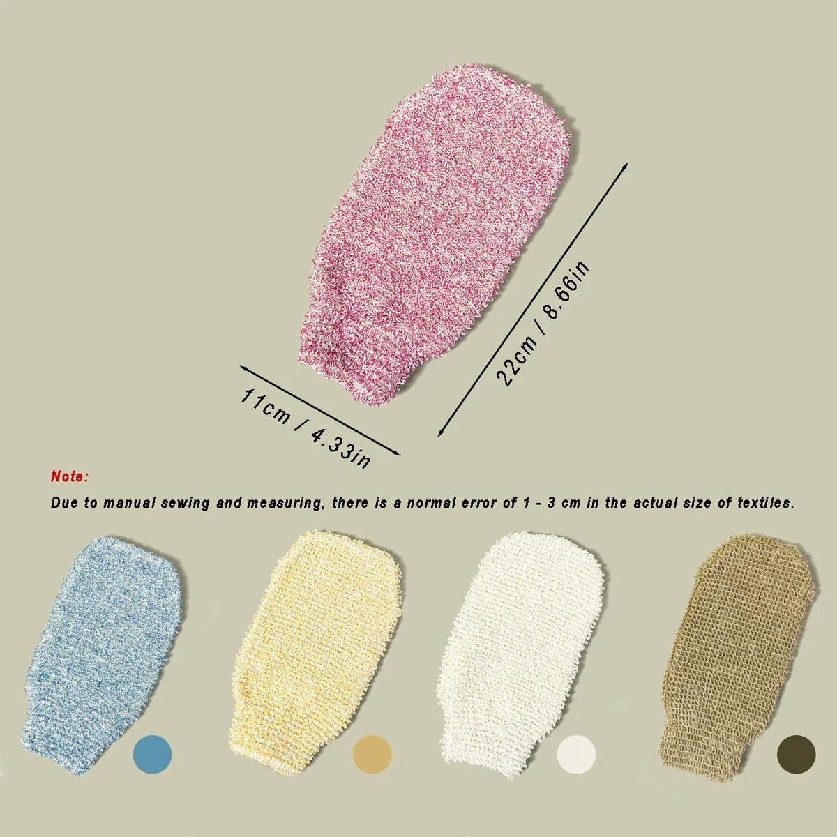 Exfoliating Bath Gloves – Soft & Deep Clean Body Scrub Glove