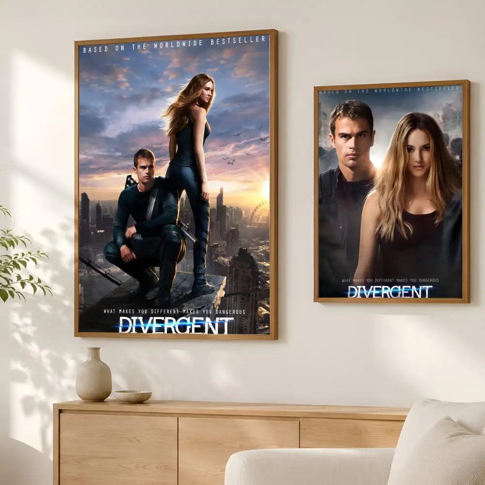 Divergent Movie HD Self-Stick PVC Wall Art Poster | Waterproof