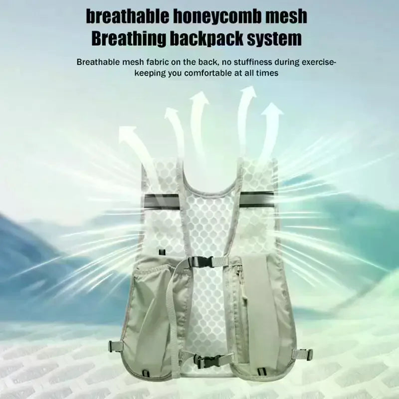 Gray Sling Vest Bag – Lightweight Crossbody for Travel & Sport