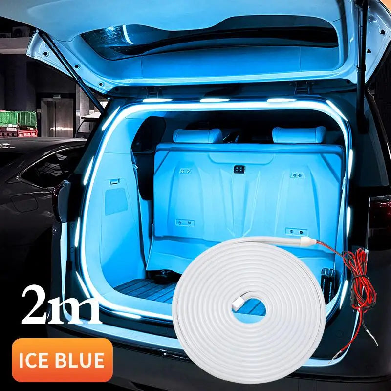 Car Trunk LED Light Strip | Dynamic Flow, Auto On/Off, 2m/4m