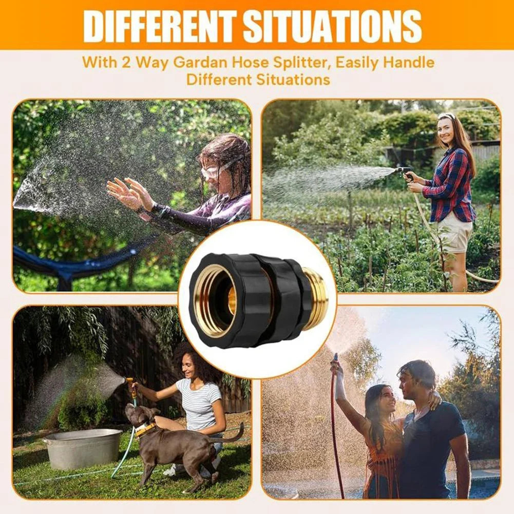 4-Piece 3/4" Garden Hose Quick Connect Adapter Set | No-Leak