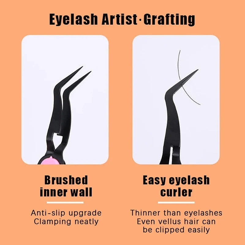 Reverse Tweezers Stainless Steel Lash Extension Tool