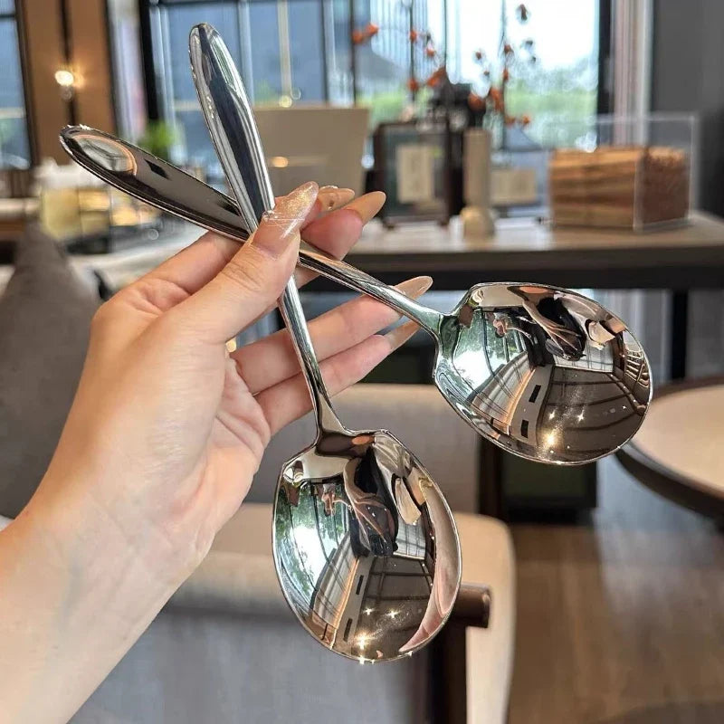 Stainless Steel Large Serving Spoon | Mirror Polished