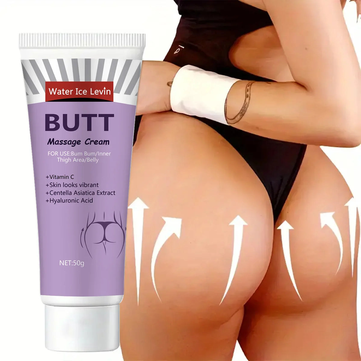 Hip & Body Cream – Glycerin, Vitamin C & Hyaluronic Acid