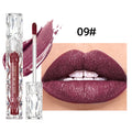 QIBEST Diamond Glitter Lip Gloss – Shimmer Matte Liquid Lipstick