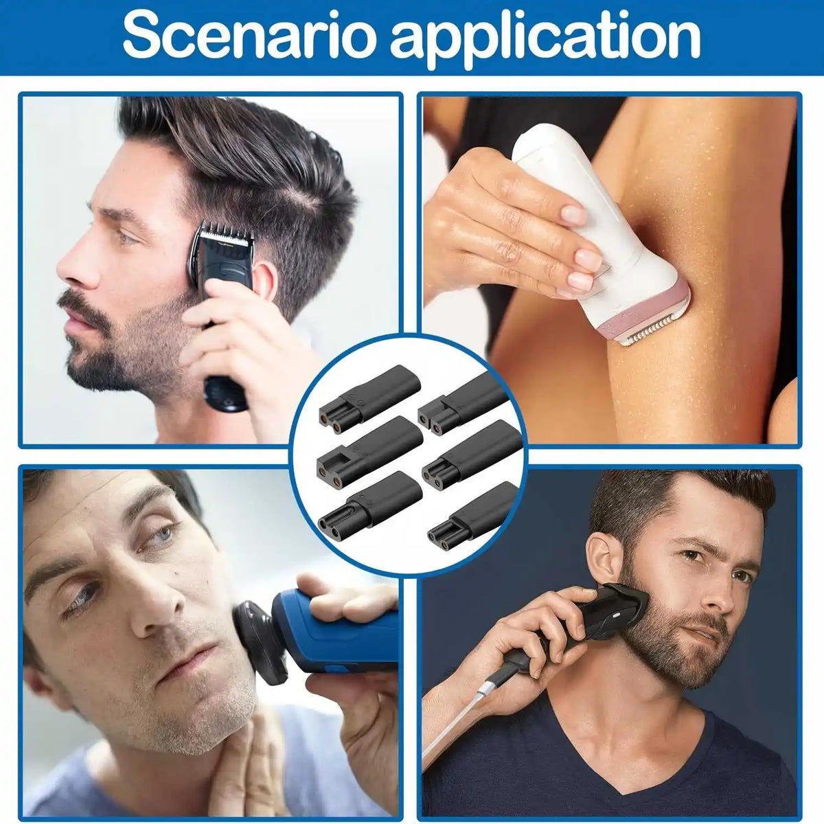 6-Pack Type-C USB Charger Adapter for Clippers & Trimmers