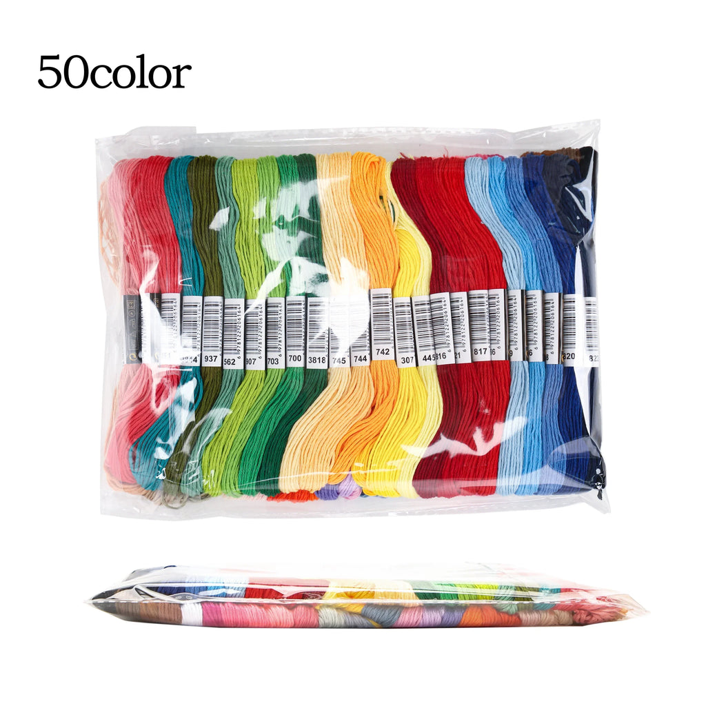 Cross Stitch Embroidery Floss Set – 50–447 Skeins, 8M Each