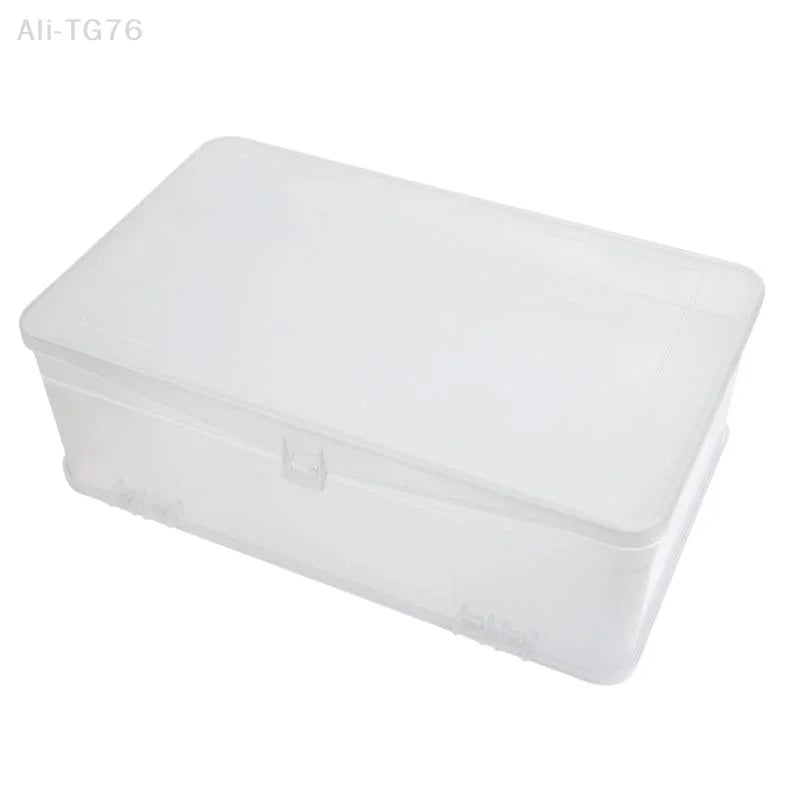 Double Layer Transparent Storage Box – Nail Art & Craft