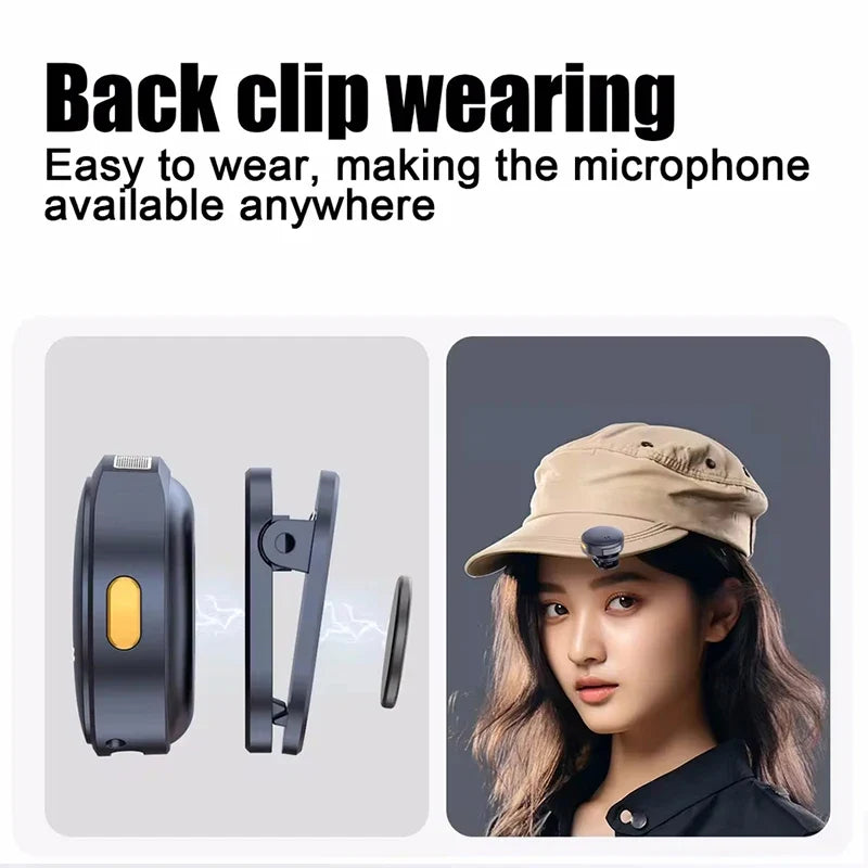 Dual Wireless Lavalier Mic for iPhone, Android & PC | AyeBeau