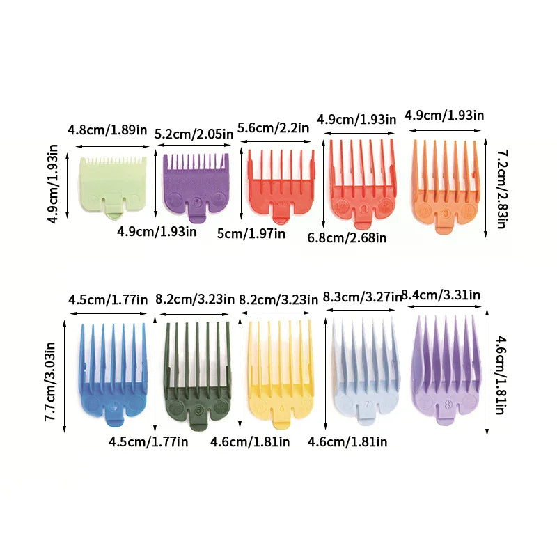 Universal Hair Clipper Guard Combs – Cutting Guide Set (2–10 Pcs)