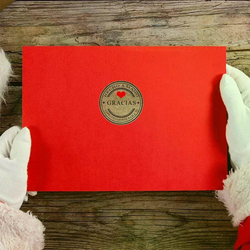 500pcs Kraft Gracias Thank You Stickers – Scrapbooking Labels