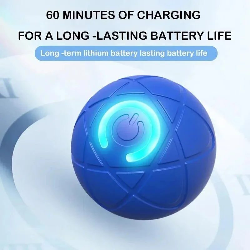 Rechargeable Auto-Moving Interactive Dog Ball Toy – 2 Modes