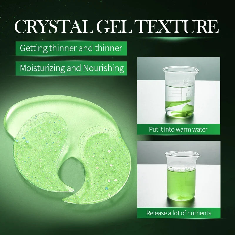 SADOER Cucumber Collagen Eye Mask Patches – 60 Pcs | Hyaluronic Acid