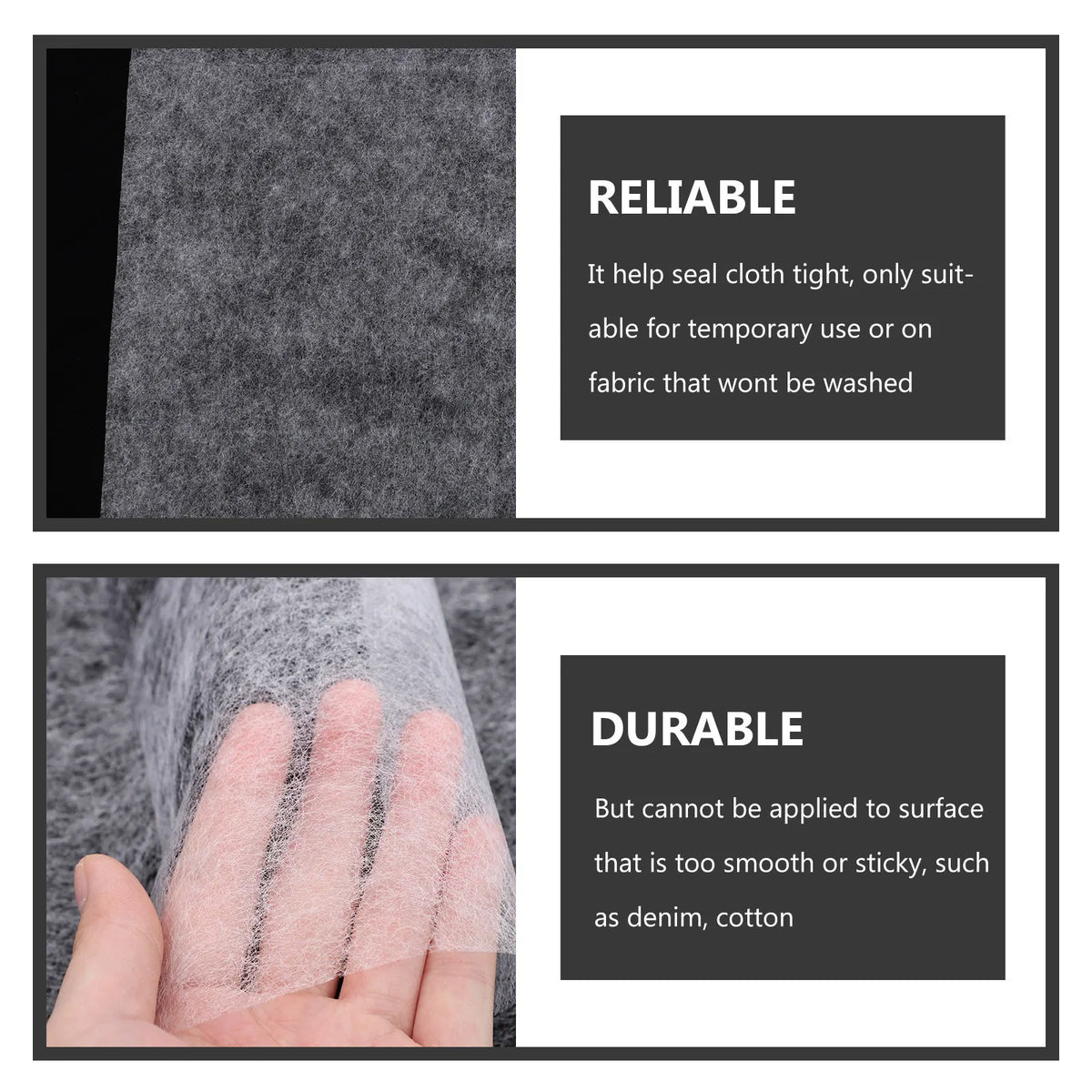 Melt Interlining Film Double-sided Adhesive Iron-on Fusible Cloth