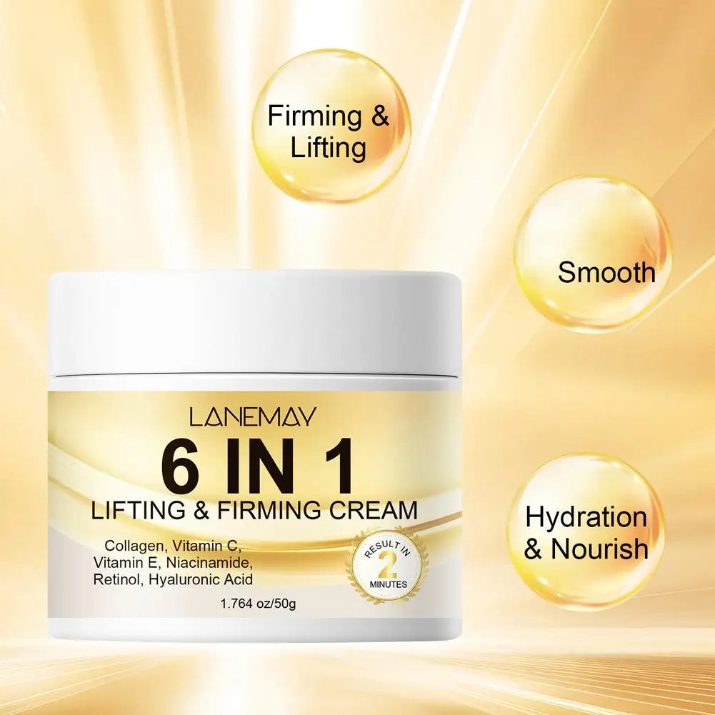 6-in-1 Collagen Face Cream – Retinol, Vitamin C, Lifting & Firming