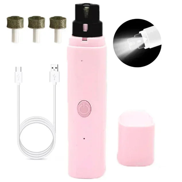 USB Rechargeable Quiet Electric Pet Nail Grinder – Dogs & Cats