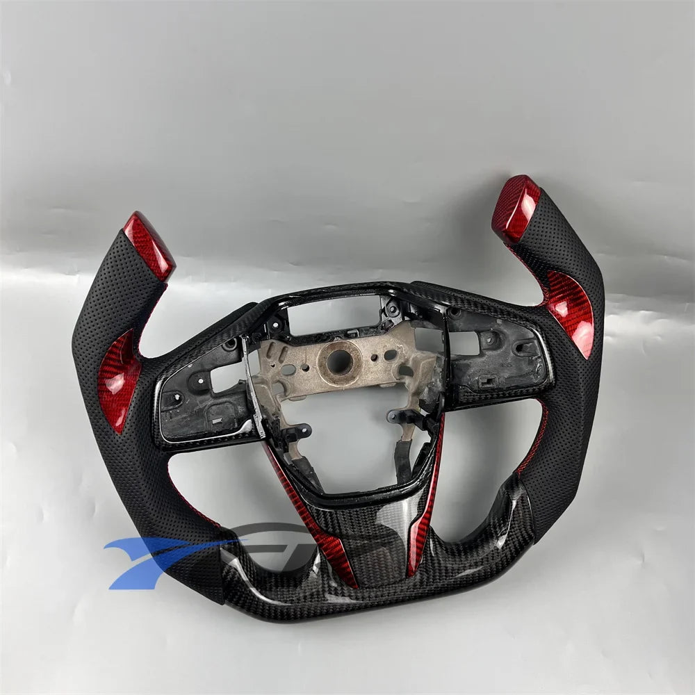 Carbon Fiber Leather Steering Wheel – Honda Civic 2016–2021