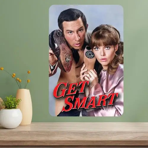 Get Smart TV Show Metal Poster Sign – Retro Aluminum Wall Decor