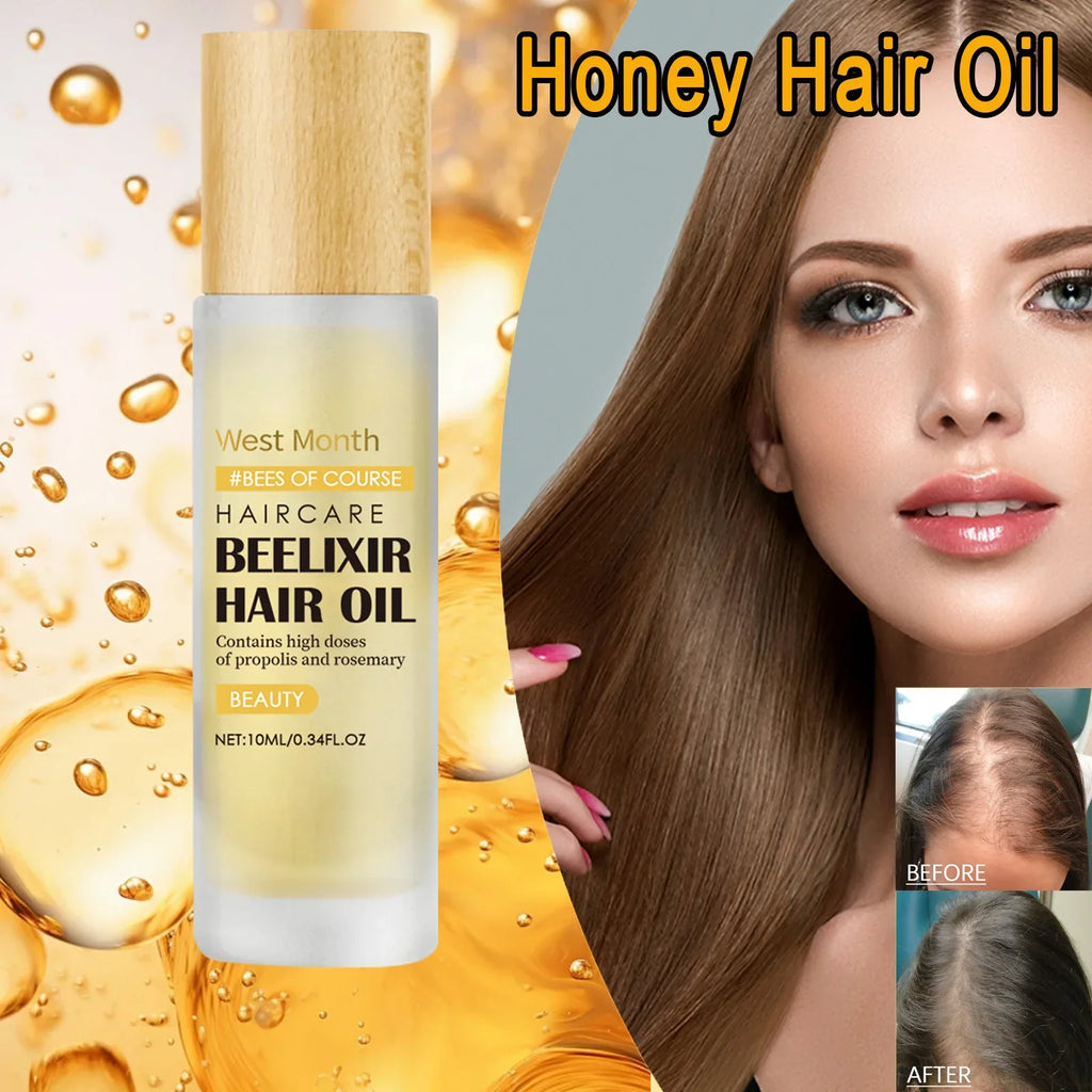 WEST MONTH Honey Hair Oil – Nourishing Scalp & Hair Treatment