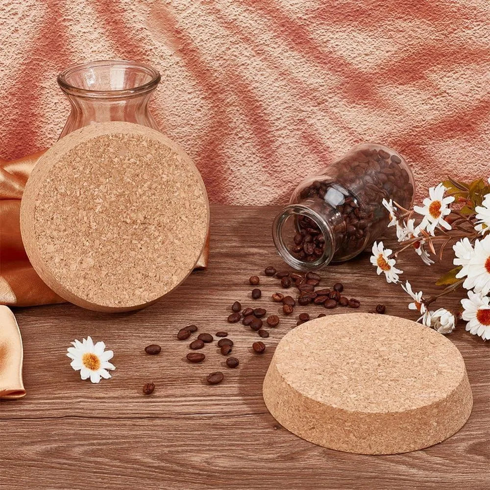 2-Pack Large Tapered Cork Stoppers 4.6–5.1 Inch Bottle Plugs