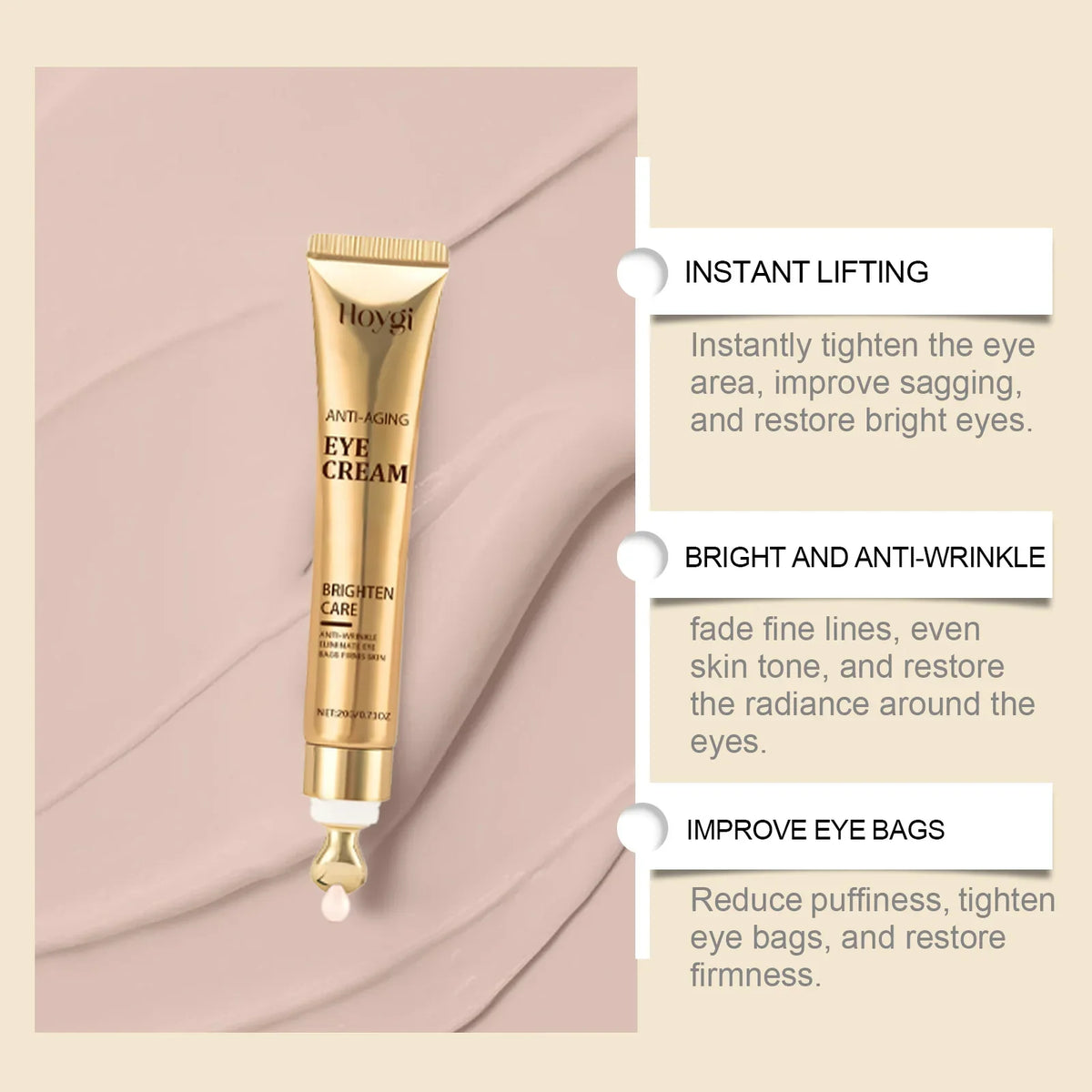 Hoygi Nicotinamide Eye Cream – Dark Circles & Firming 20g