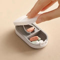 Portable Pill Cutter & Storage Box | Stainless Steel Blade