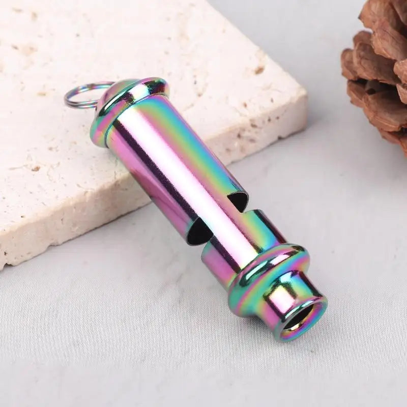 High-Pitch No Pea Survival Whistle – Alloy Metal Emergency Whistle