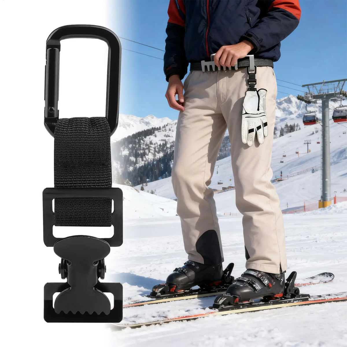 Work Glove Belt Clip Holder – Nylon Clamp for Gloves & Towels