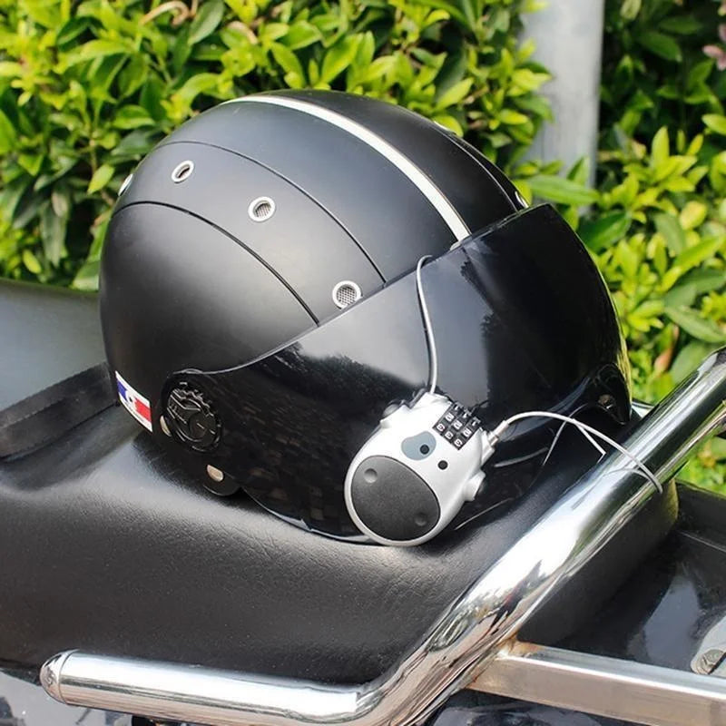 Retractable Steel Cable Combination Lock – Bike, Helmet & Travel