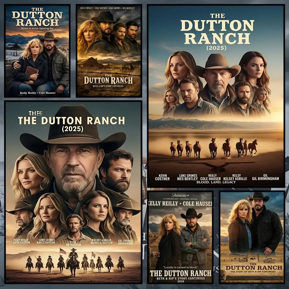 Dutton Ranch Wall Poster – Self-Adhesive HD Decorative Art