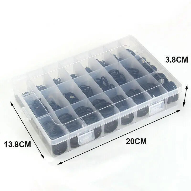 NBR O-Ring Set 740/1200pcs – Nitrile Rubber Oil & Waterproof