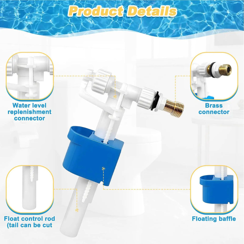 Toilet Fill Valve Replacement Kit – Leak-Proof Tank Repair