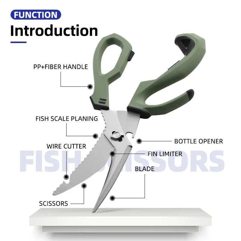 Heavy-Duty Detachable Stainless Steel Kitchen Scissors