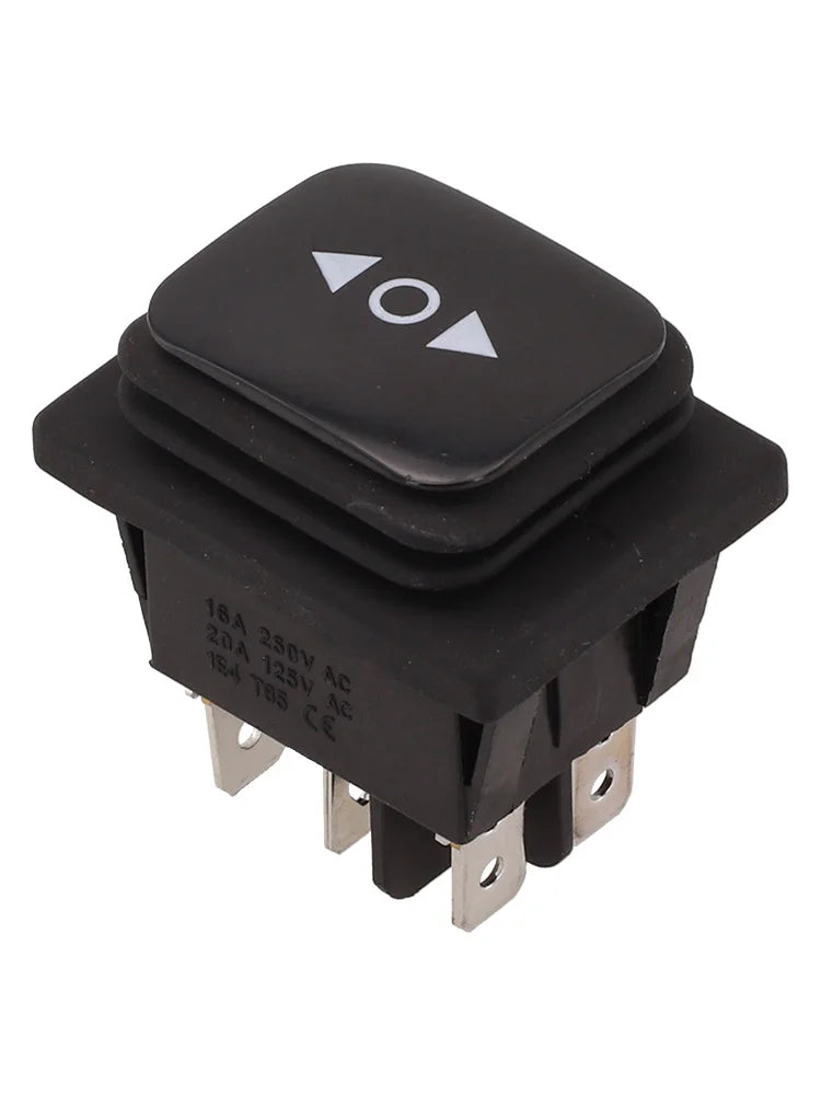 6-Pin Momentary DPDT Polarity Reverse Rocker Switch ON-OFF-ON