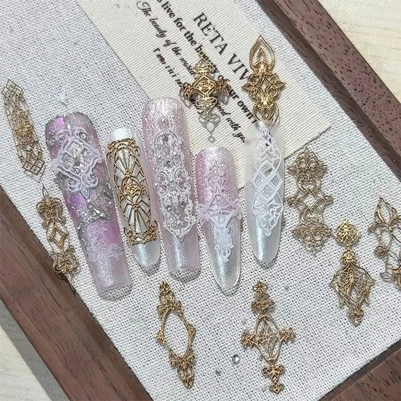Baroque Silicone Nail Art Mold | 3D Relief Manicure Template