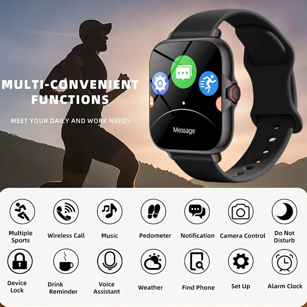 Smart Watch 1.83" Touch Screen | Call, Sports & Weather