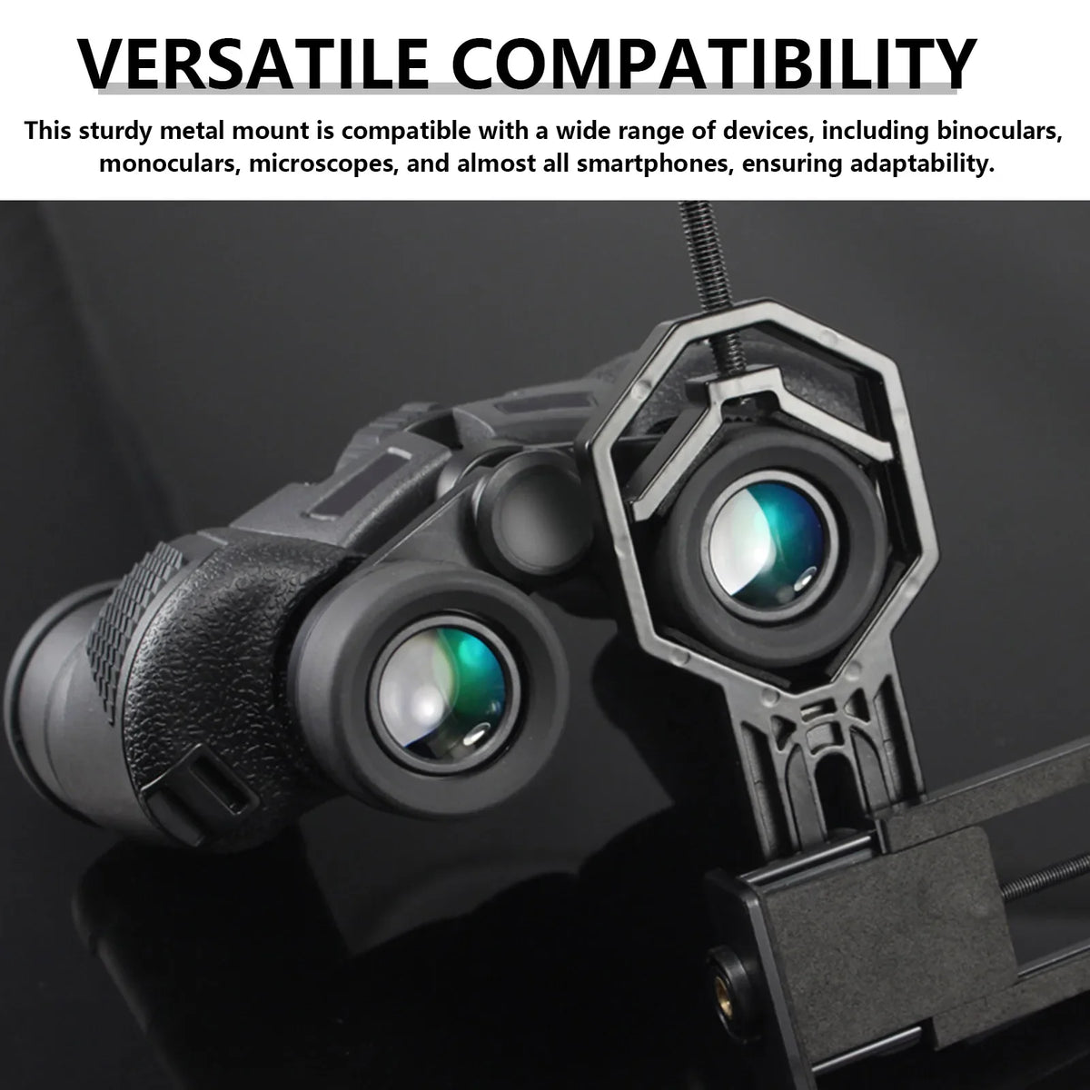 Universal Phone Mount Clamp for Binoculars, Monocular & Scope