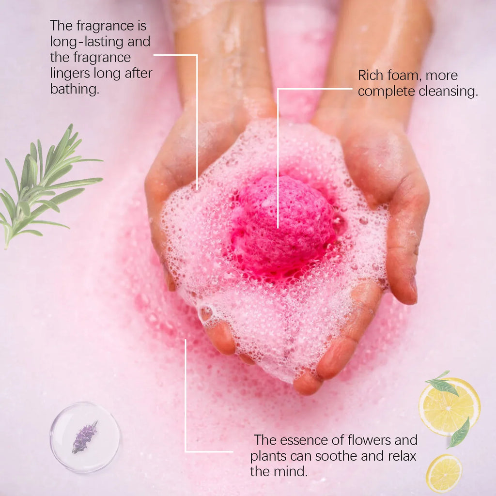 Aromatherapy Bath Bombs 6-Pack – Moisturizing & Relaxing