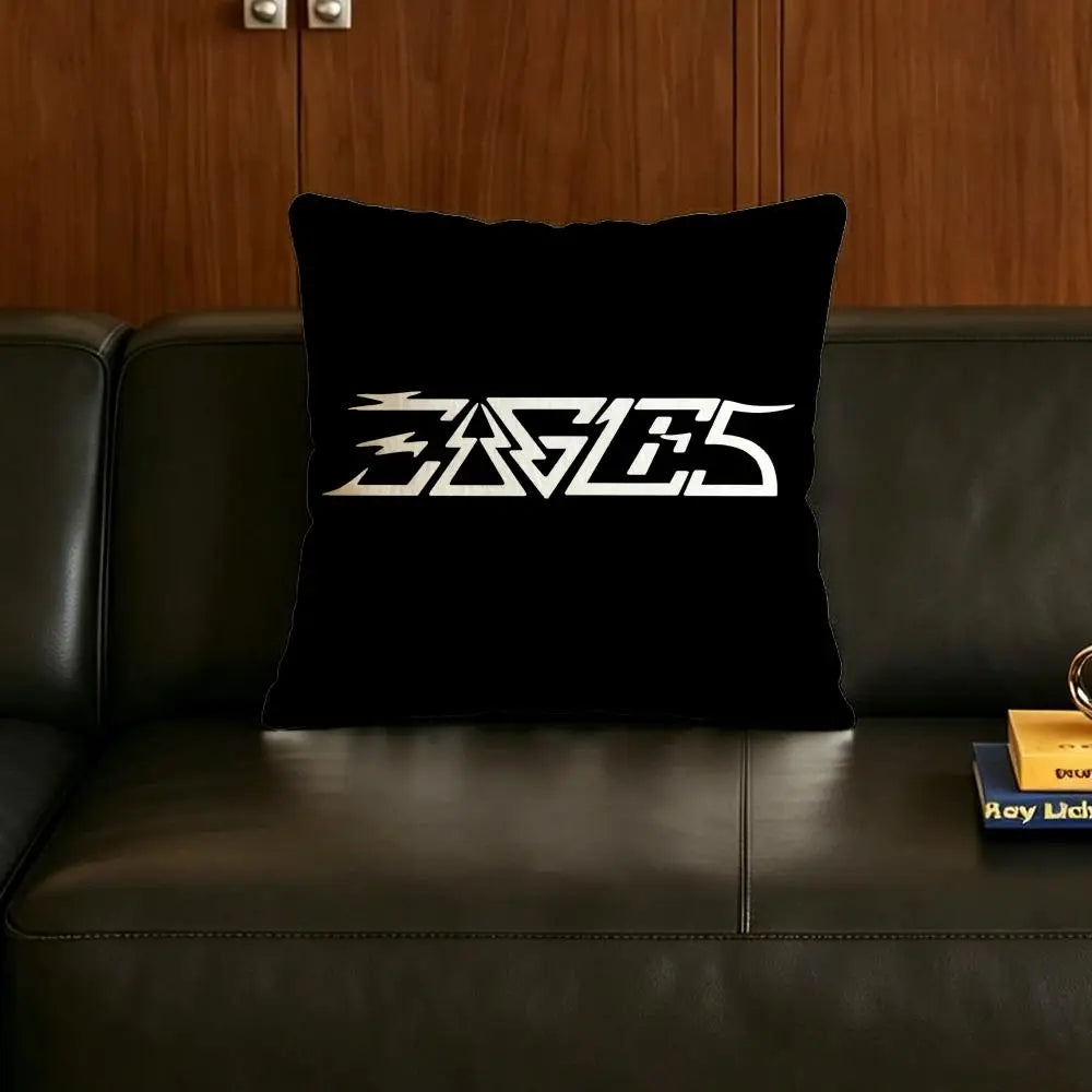 Eagles Band Linen Cushion Cover | Sofa Pillow Case Multi-Size