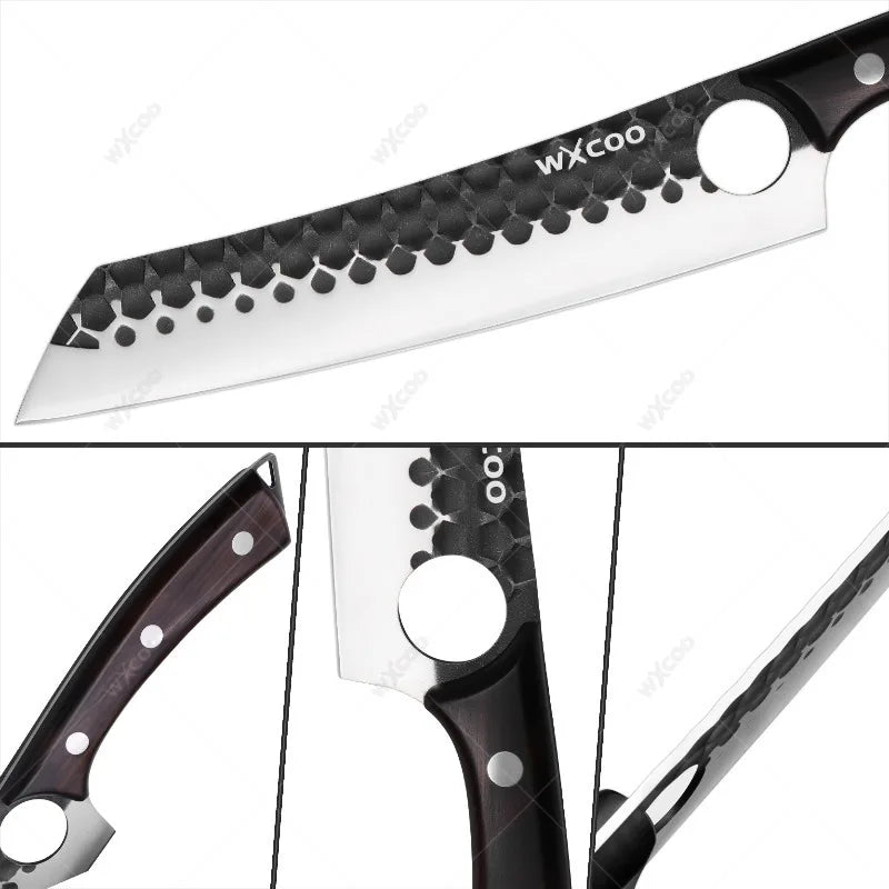 WXCOO Stainless Steel Chef Knife with Wood Handle | Kitchen