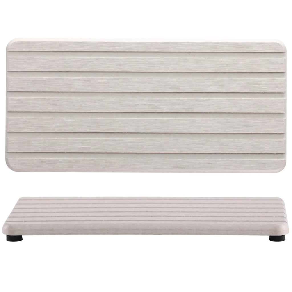 2-Pack Diatomite Stone Coasters & Drying Mat | Kitchen Counter