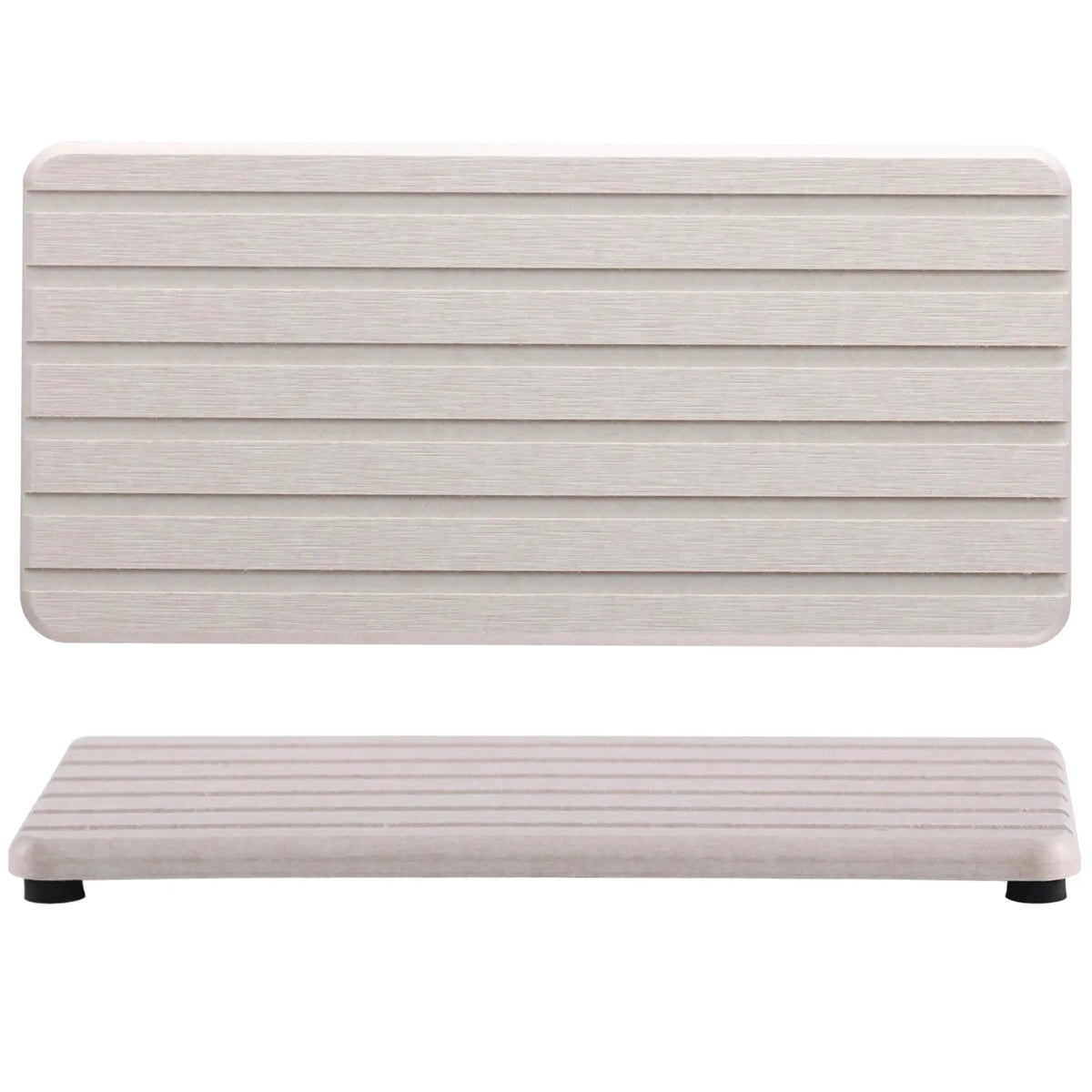 2-Pack Diatomite Stone Coasters & Drying Mat | Kitchen Counter