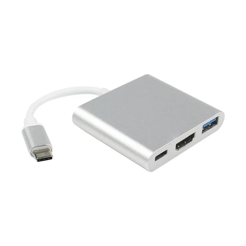 3-in-1 USB-C to 4K HDMI Adapter Cable for Samsung iPad Mac