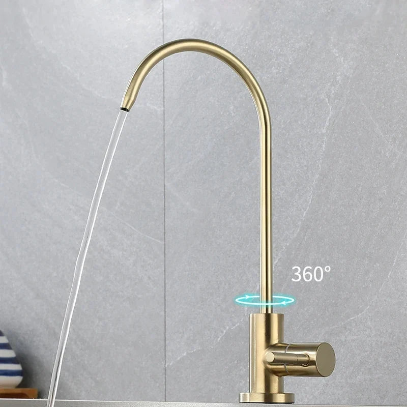 Stainless Steel Drinking Water Faucet – 1/4" Kitchen Filter Tap