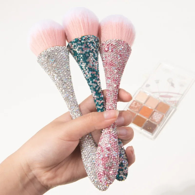 Glitter Handle Nail Art Brush – Dust Cleaning Manicure Tool