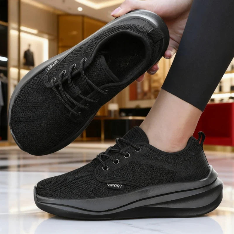 Women's Breathable Mesh Wide Toe Fitness Sneakers | ZULIWAGN