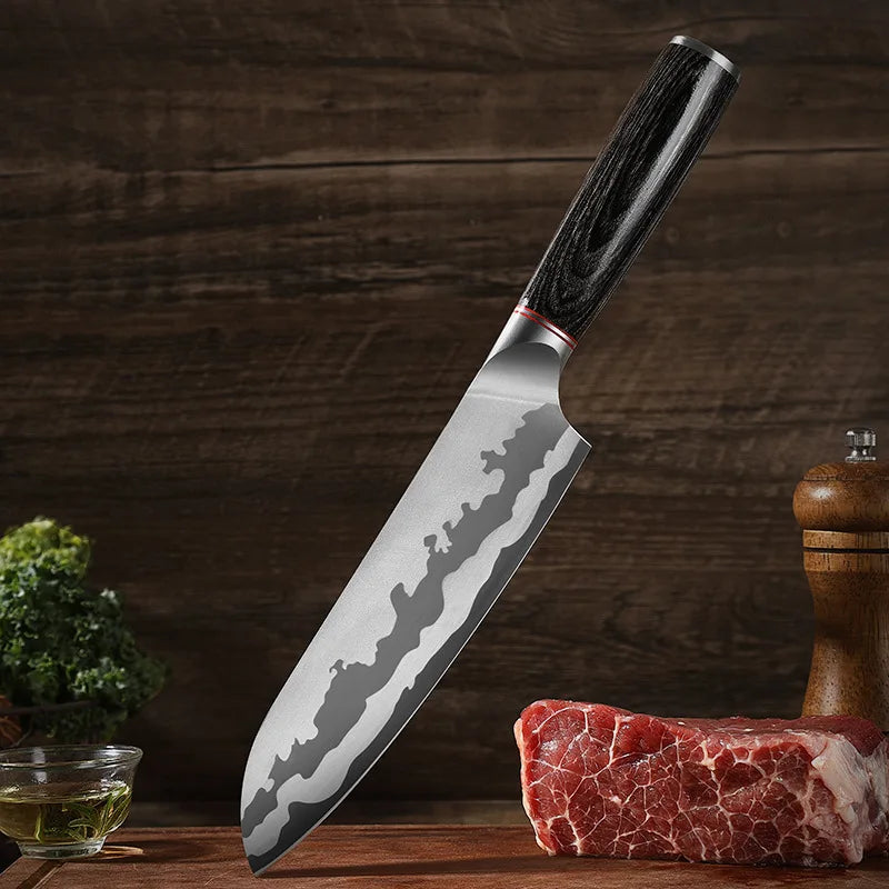 XUAN FENG D2 Steel Chef's Slicer Knife – 9" Wood Handle Blade