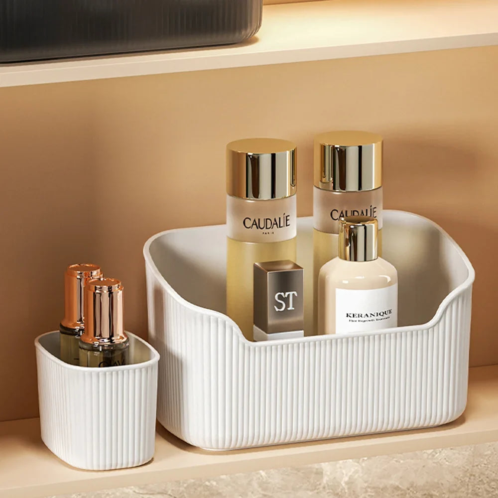 Desktop Cosmetics Storage Box Toiletries Cotton Swab Container