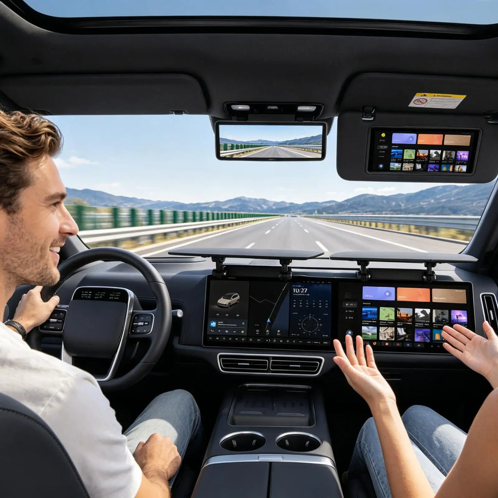Car GPS Sun Shade – Anti-Glare Dashboard Screen Cover