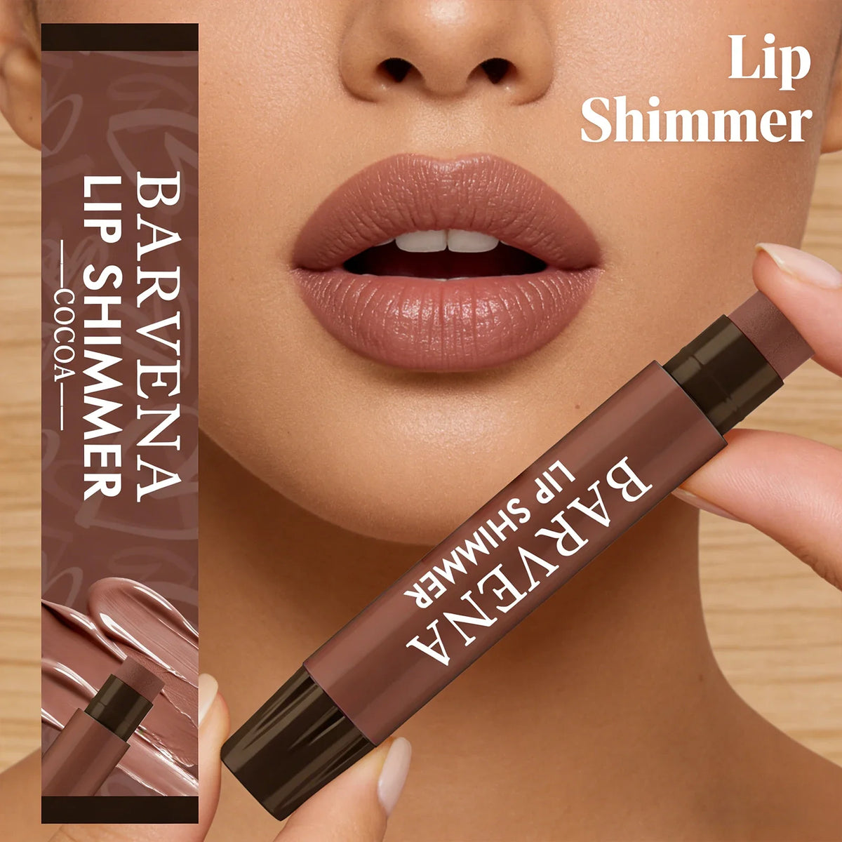Cocoa Shimmer Lip Balm – Moisturizing, Non-Sticky Daily Lip Care